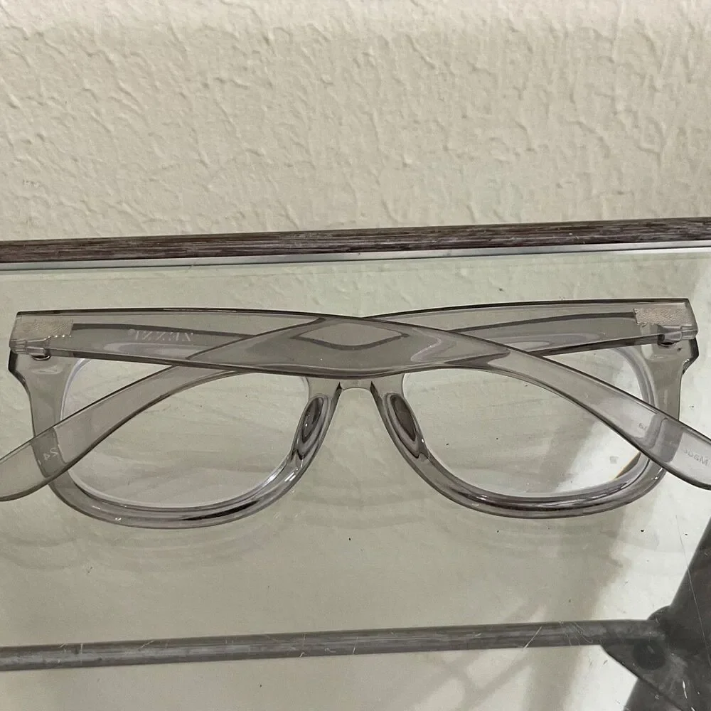 Zenni Kids Eye Glasses Frames Only smoky clear plastic frames.124-12